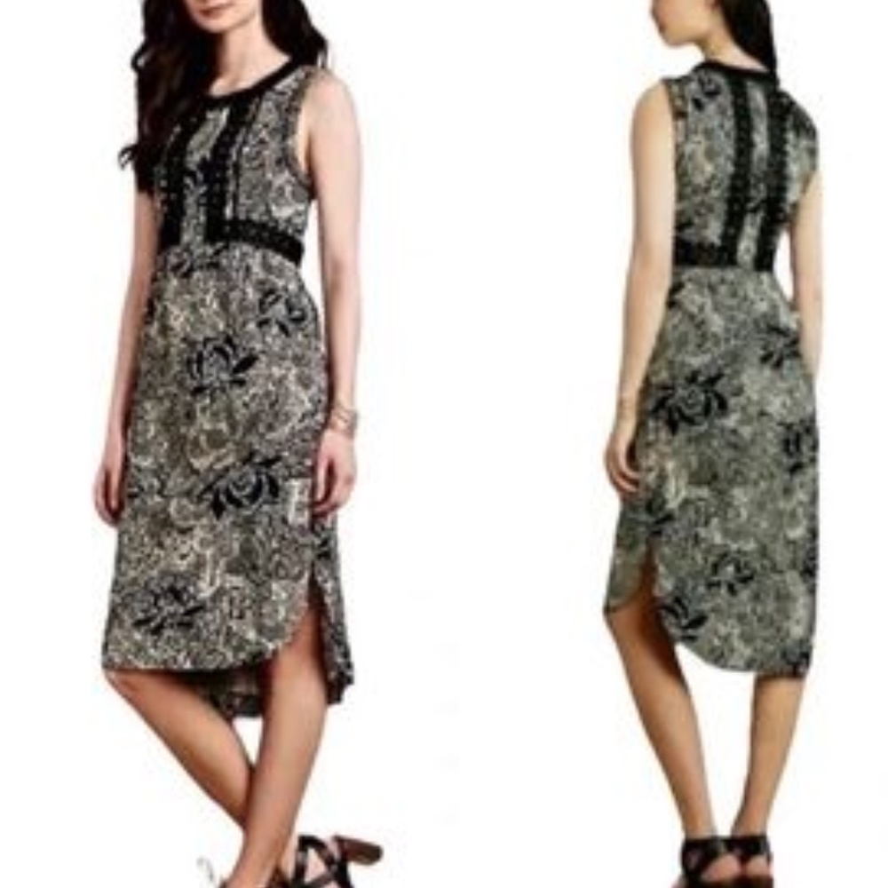 Anthropologie Holding Horses Suraja Sleeveless Midi Dress Sz 6